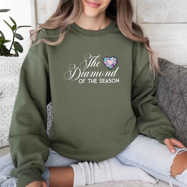 May include The Diamond of the Season crewneck sweatshirt with Regency BookTok graphic and cozy unisex fit