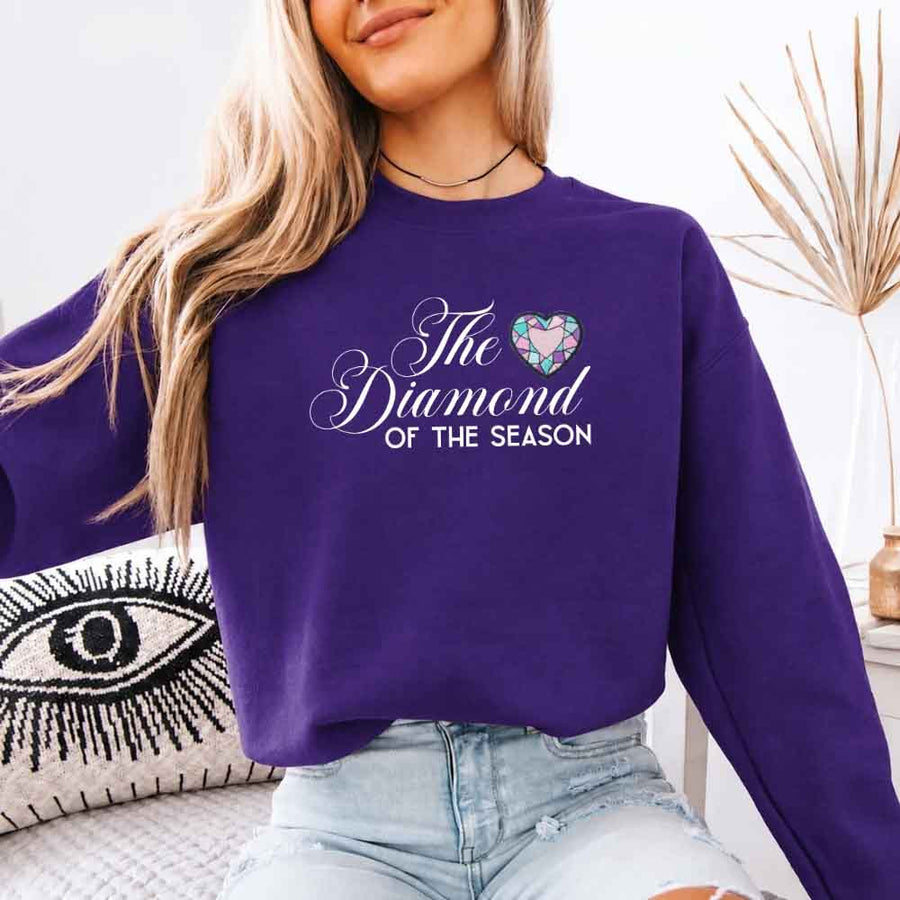 May include The Diamond of the Season crewneck sweatshirt with Regency BookTok graphic and cozy unisex fit