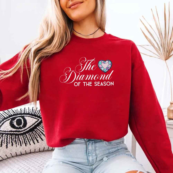 May include The Diamond of the Season crewneck sweatshirt with Regency BookTok graphic and cozy unisex fit