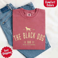 The Black Dog Comfort Colors Concert Tee – Minimalist Unisex Music Shirt