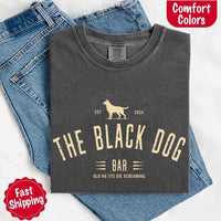 The Black Dog Comfort Colors Concert Tee – Minimalist Unisex Music Shirt