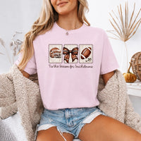 May include a Comfort Colors T-shirt featuring a 'Tis the Season for Touchdowns football-inspired design, perfect for football fans, game days, tailgates, and holiday gatherings.