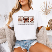 May include a Comfort Colors T-shirt featuring a 'Tis the Season for Touchdowns football-inspired design, perfect for football fans, game days, tailgates, and holiday gatherings.