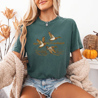 May include a Wild Mallard Ducks Comfort Colors T-Shirt featuring a nature-inspired mallard duck design, perfect for birdwatchers, duck lovers, wildlife fans, and outdoor enthusiasts.