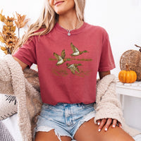 May include a Wild Mallard Ducks Comfort Colors T-Shirt featuring a nature-inspired mallard duck design, perfect for birdwatchers, duck lovers, wildlife fans, and outdoor enthusiasts.