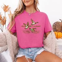 May include a Wild Mallard Ducks Comfort Colors T-Shirt featuring a nature-inspired mallard duck design, perfect for birdwatchers, duck lovers, wildlife fans, and outdoor enthusiasts.