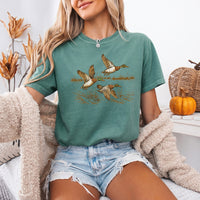 May include a Wild Mallard Ducks Comfort Colors T-Shirt featuring a nature-inspired mallard duck design, perfect for birdwatchers, duck lovers, wildlife fans, and outdoor enthusiasts.