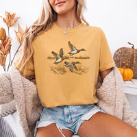 May include a Wild Mallard Ducks Comfort Colors T-Shirt featuring a nature-inspired mallard duck design, perfect for birdwatchers, duck lovers, wildlife fans, and outdoor enthusiasts.