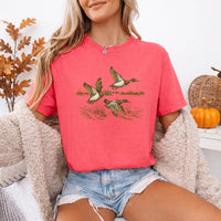 May include a Wild Mallard Ducks Comfort Colors T-Shirt featuring a nature-inspired mallard duck design, perfect for birdwatchers, duck lovers, wildlife fans, and outdoor enthusiasts.
