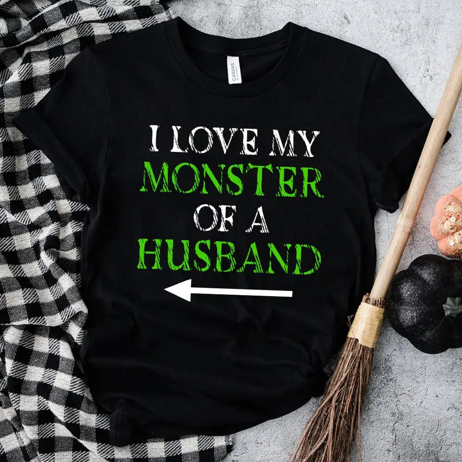 Witch of a Wife and Monster of a Husband Couples Tee