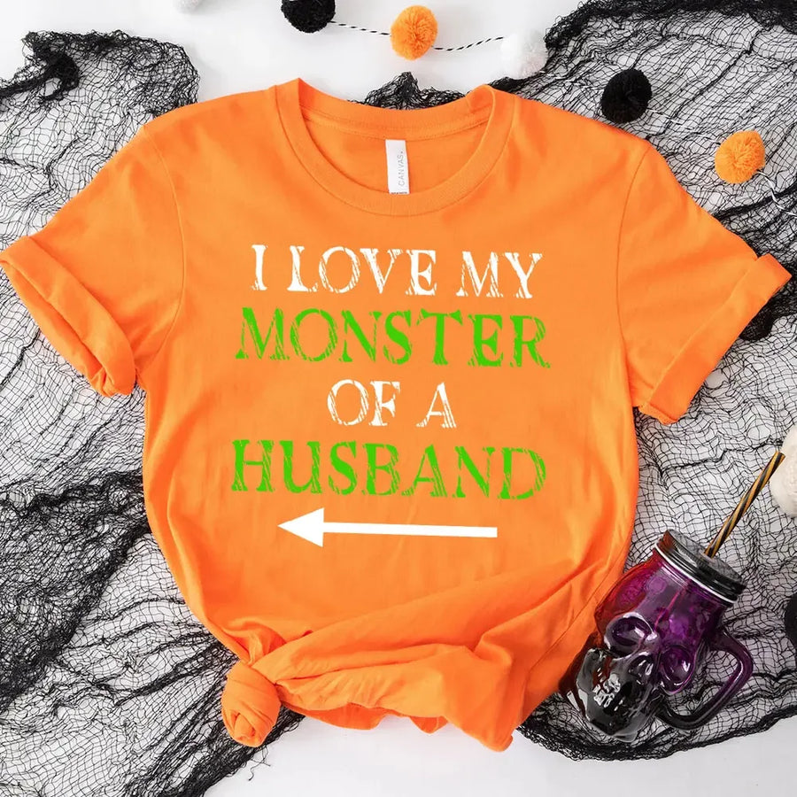 Witch of a Wife and Monster of a Husband Couples Tee