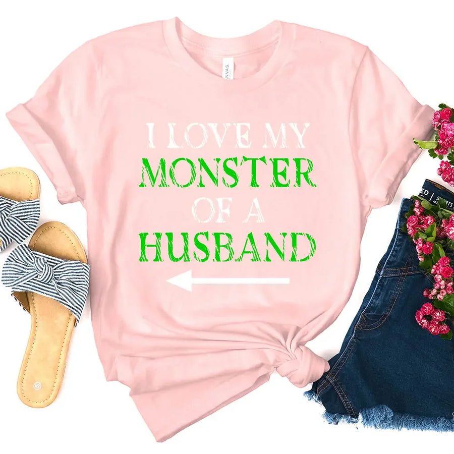 Witch of a Wife and Monster of a Husband Couples Tee