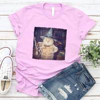 Wizard Cat Halloween Shirt – Funny Cat Meme Graphic Tee