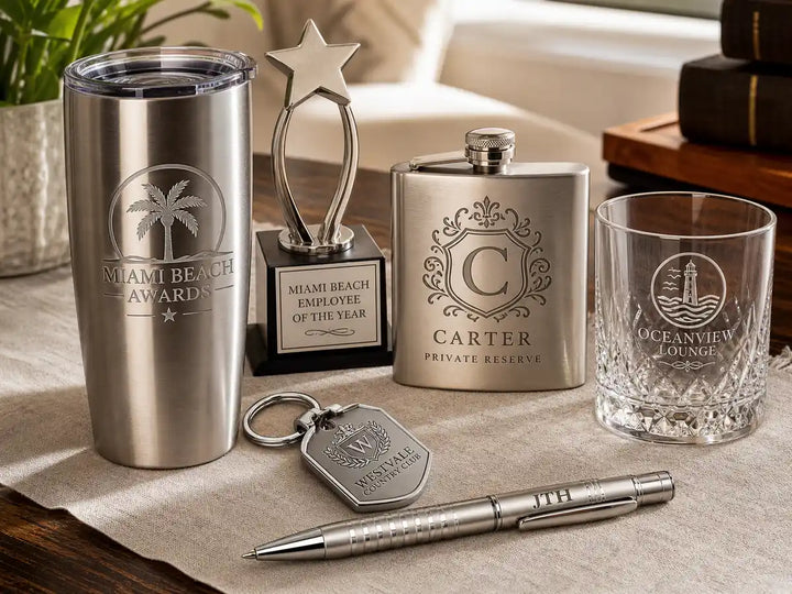 Custom Engraving in Miami Beach — Adorb Custom Tees