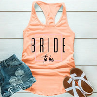 May include Orange a Bach Crew Bride To Be tank top in soft, breathable fabric, perfect for bachelorette parties, bridal showers, and pre-wedding celebrations.