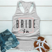May include Grey a Bach Crew Bride To Be tank top in soft, breathable fabric, perfect for bachelorette parties, bridal showers, and pre-wedding celebrations.