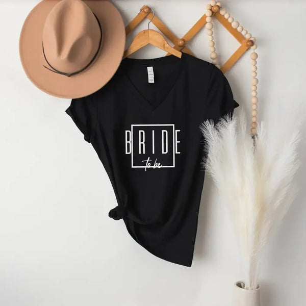 May include Bach Crew Bride To Be Party Bachelorette V-Neck T-Shirt, with matching designs for the bride and bridal squad.