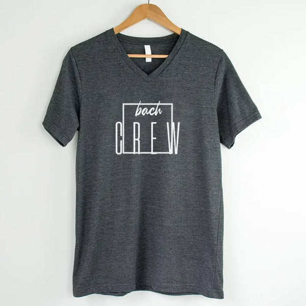 May include Bach Crew Bride To Be Party Bachelorette V-Neck T-Shirt, with matching designs for the bride and bridal squad.
