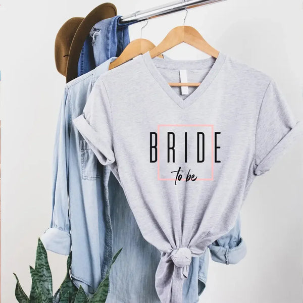 May include Bach Crew Bride To Be Party Bachelorette V-Neck T-Shirt, with matching designs for the bride and bridal squad.