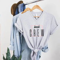 May include Bach Crew Bride To Be Party Bachelorette V-Neck T-Shirt, with matching designs for the bride and bridal squad.