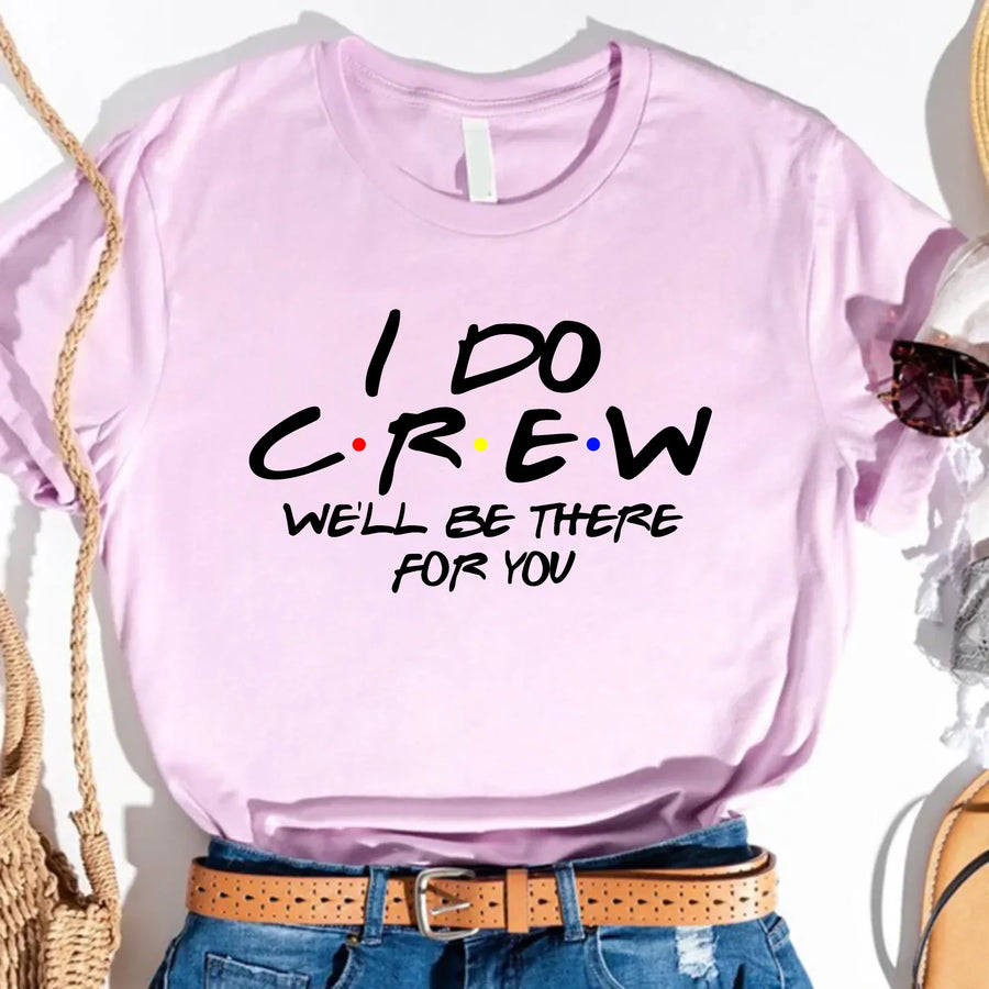 Lavender 'I DO CREW' t-shirts