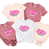May include a custom design for a Bachelorette Party T-Shirt, featuring personalized text and vibrant colors, ideal for bridal party shirts.