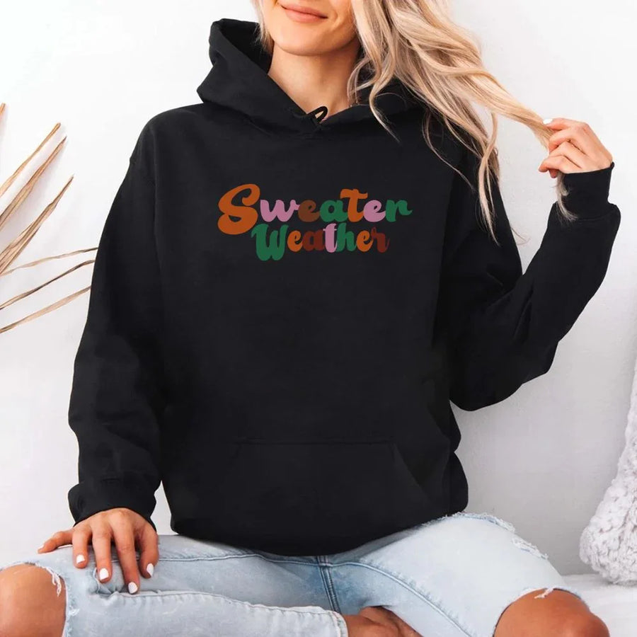 Sudadera con capucha Sweater Weather Fall Vibes