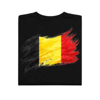 May include a person wearing a Black Belgium 2026 World Cup "Countries" T-Shirt – Soccer Fan Graphic Tee featuring bold soccer countries graphic and relaxed fit.