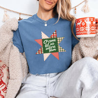 O Come Let Us Adore Him Comfort Colors Christmas T-Shirt
