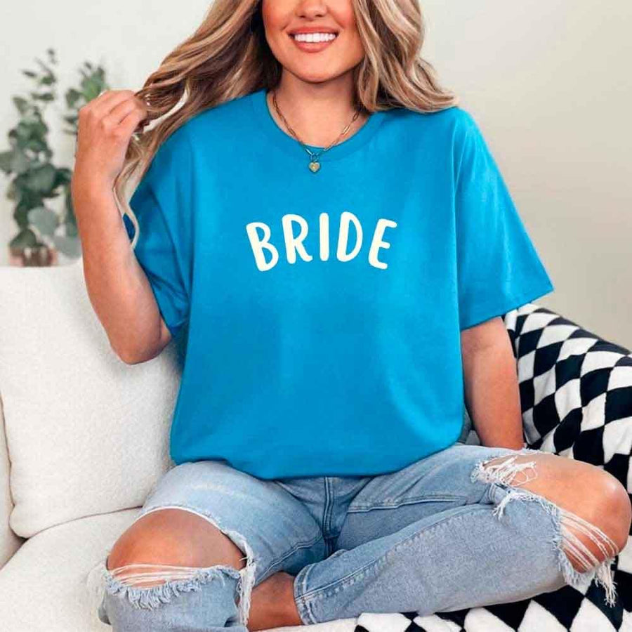 May include Sapphire Bride's Babes Tees for Bridesmaids, showcasing trendy designs perfect for bridal parties and wedding celebrations.