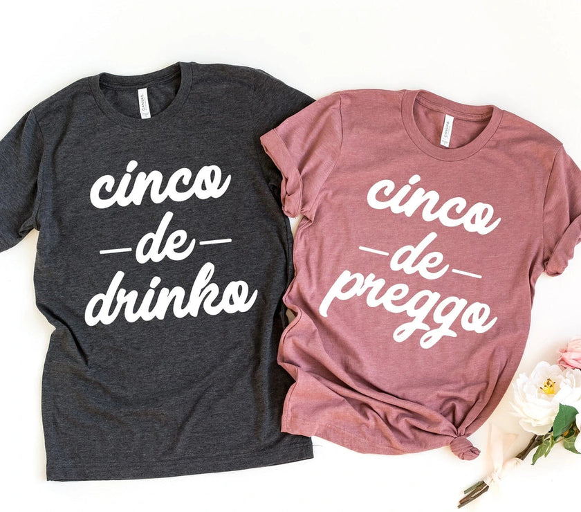 Cinco De Drinko Couples Tee