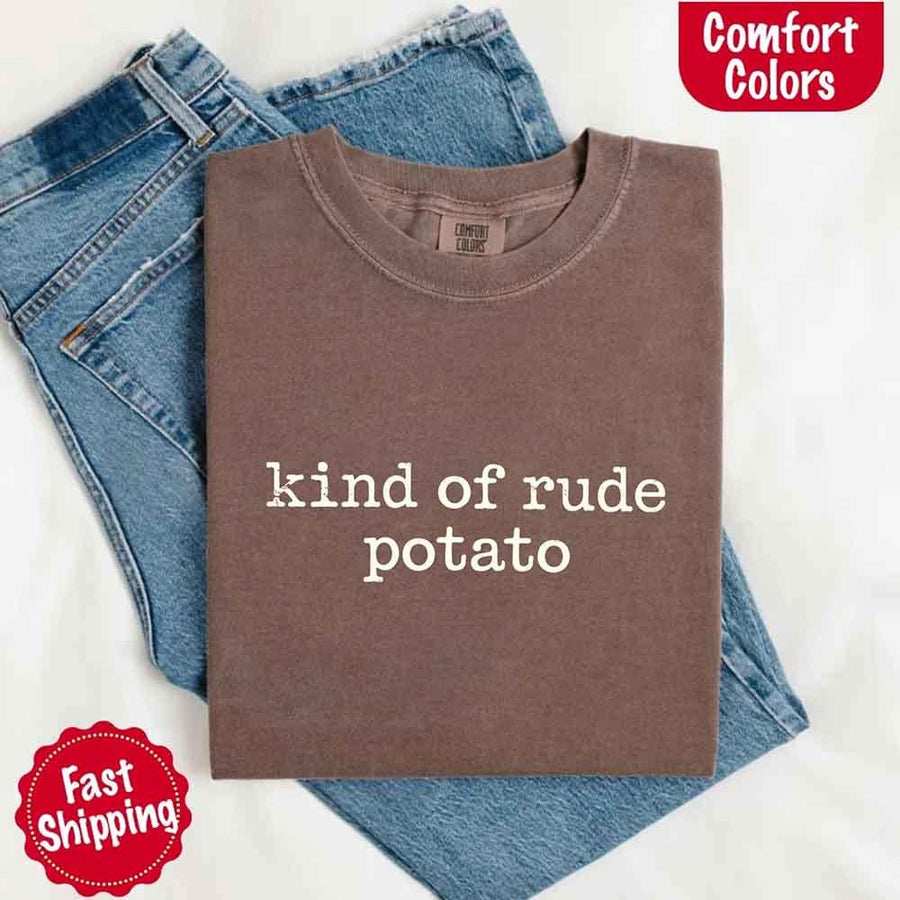 May include a pair of matching fall-themed couple t-shirts from Comfort Colors featuring playful “Sweet Potato” and “Rude Potato” designs. The shirts are styled with humorous graphics or text in warm autumn tones, perfect for couples celebrating the season with a lighthearted touch.