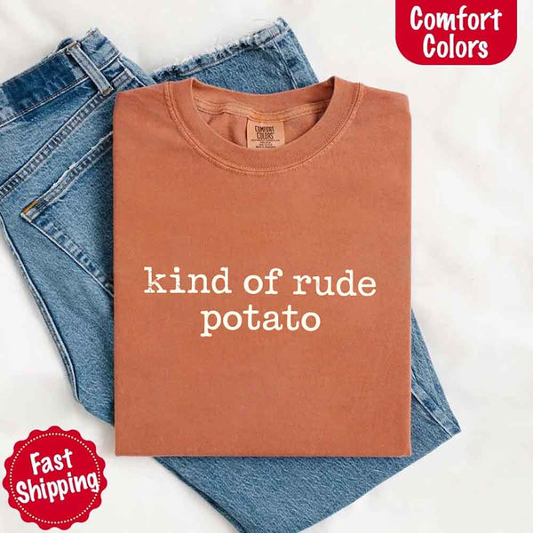 May include a pair of matching fall-themed couple t-shirts from Comfort Colors featuring playful “Sweet Potato” and “Rude Potato” designs. The shirts are styled with humorous graphics or text in warm autumn tones, perfect for couples celebrating the season with a lighthearted touch.