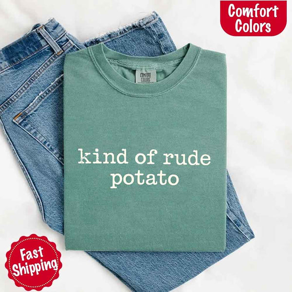 May include a pair of matching fall-themed couple t-shirts from Comfort Colors featuring playful “Sweet Potato” and “Rude Potato” designs. The shirts are styled with humorous graphics or text in warm autumn tones, perfect for couples celebrating the season with a lighthearted touch.