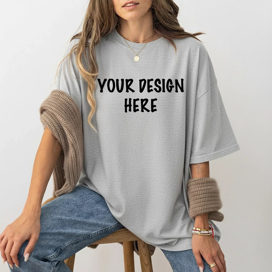 May include a blank unisex Gildan Softstyle short sleeve t-shirt in cotton fabric, ready for customization with printed or embroidered designs.