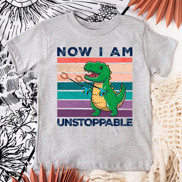Customizer - $12 TUESDAY | T Rex Now I Am Unstoppable Funny Tee