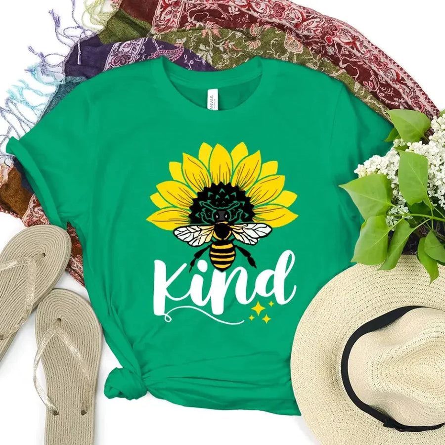 Customizer - Bee Kind Sunflower - Be Kind Tee