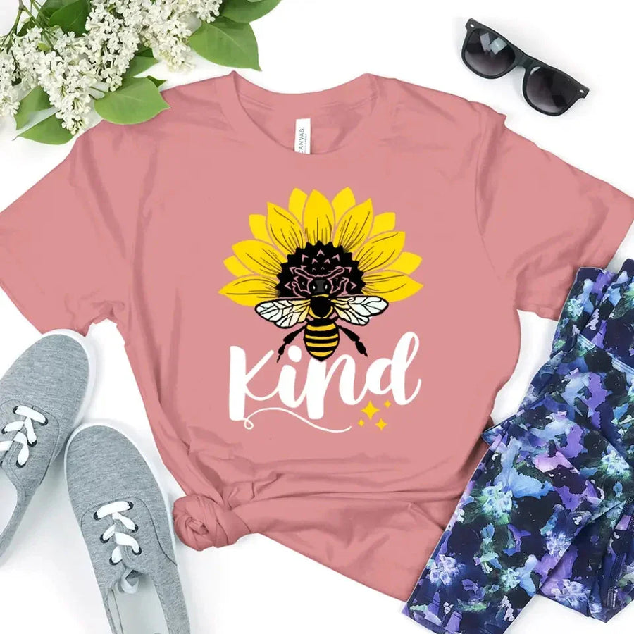 Customizer - Bee Kind Sunflower - Be Kind Tee