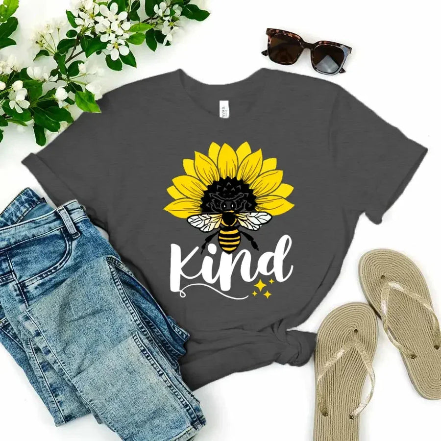 Customizer - Bee Kind Sunflower - Be Kind Tee