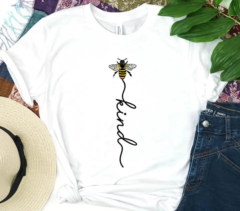 Customizer - Bee Kind With Line - Be Kind Tee