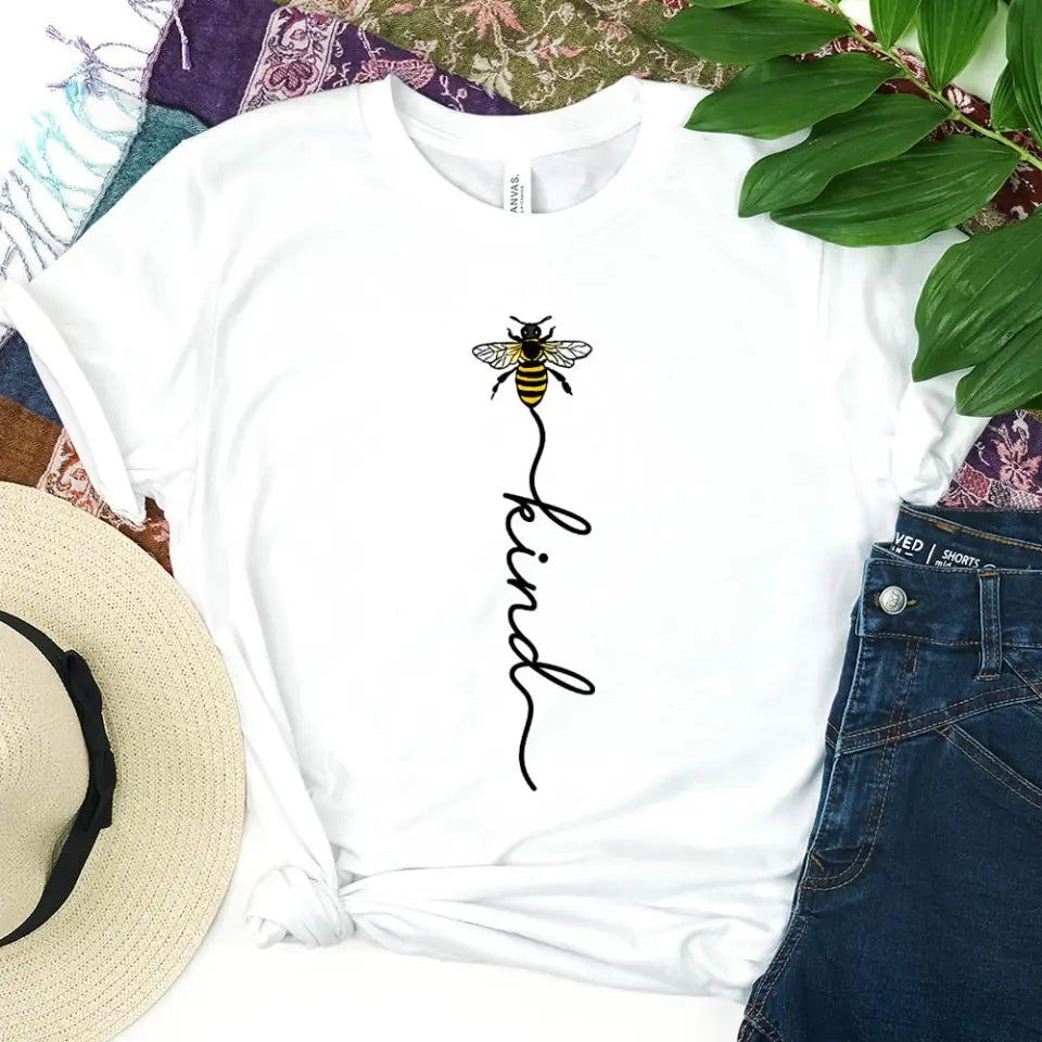 Customizer - Bee Kind With Line - Be Kind Tee