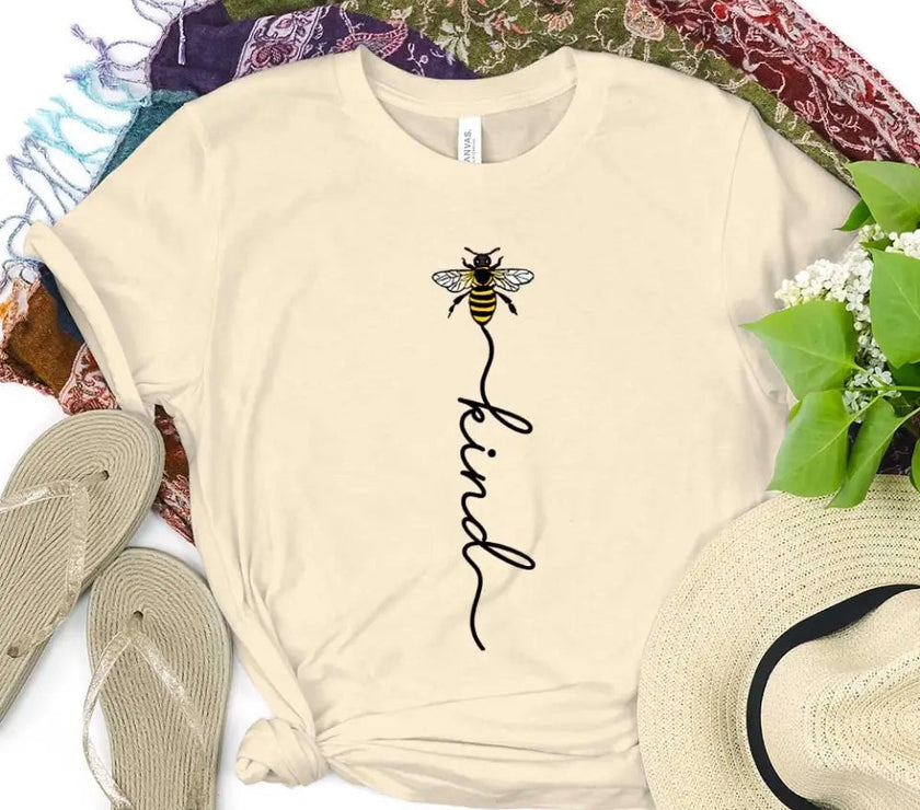 Customizer - Bee Kind With Line - Be Kind Tee