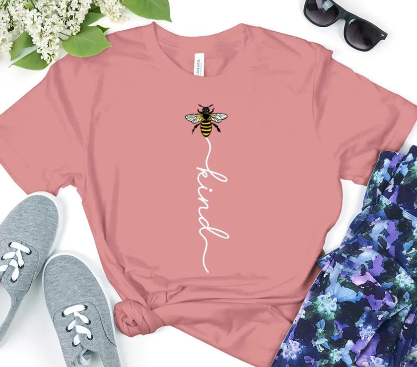 Customizer - Bee Kind With Line - Be Kind Tee