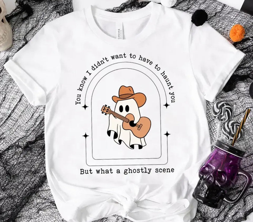 Customizer - But What A Ghostly Scene Halloween T-shirt