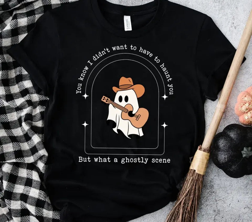 Customizer - But What A Ghostly Scene Halloween T-shirt