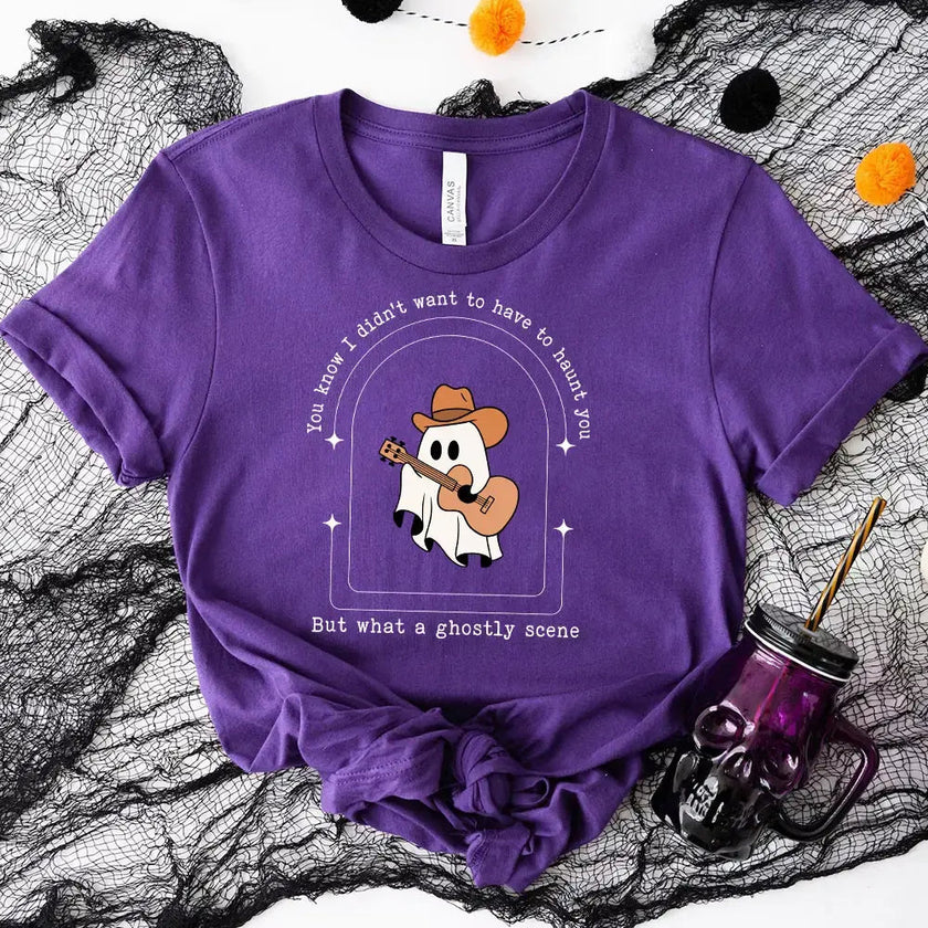 Customizer - But What A Ghostly Scene Halloween T-shirt