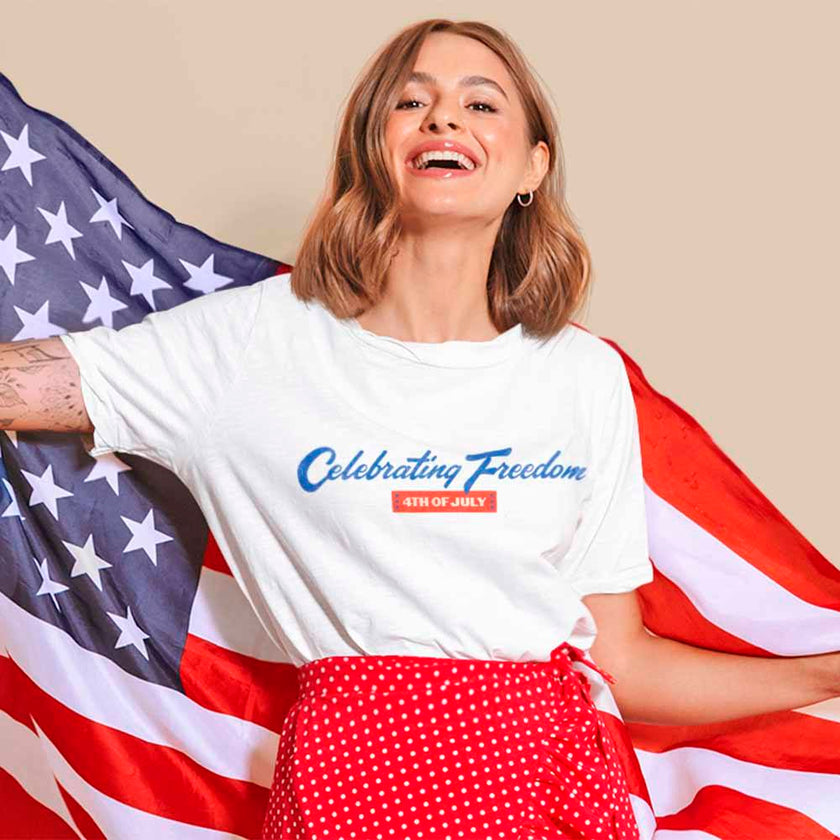 Customizer - Celebrating Freedom 4th Of July T-shirt