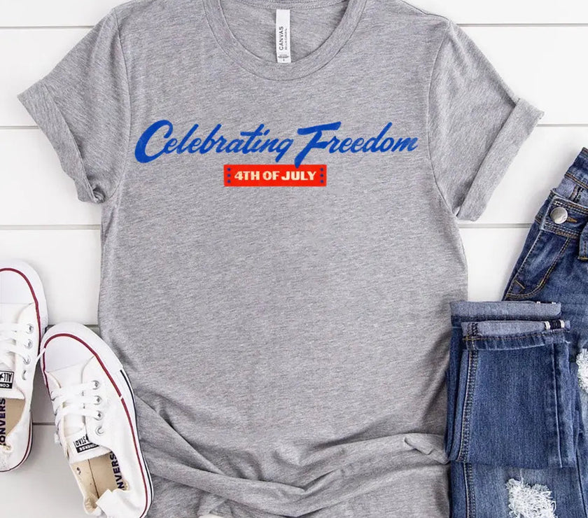 Customizer - Celebrating Freedom 4th Of July T-shirt