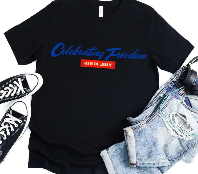 Customizer - Celebrating Freedom 4th Of July T-shirt