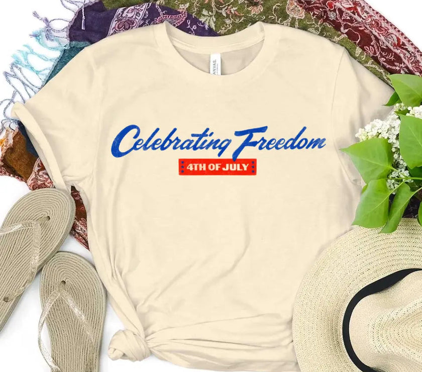 Customizer - Celebrating Freedom 4th Of July T-shirt